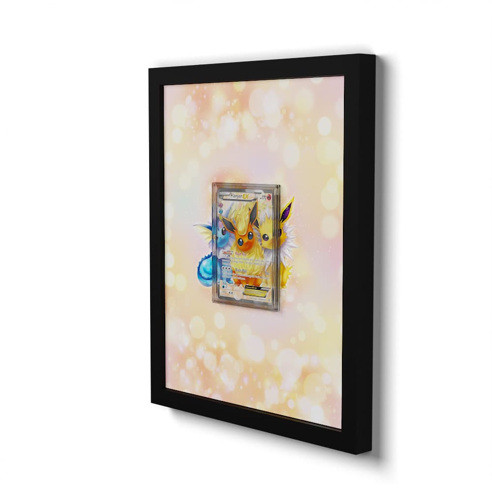 RC28 Flamara EX - Extended Artwork Framed Pokemon Card Display
