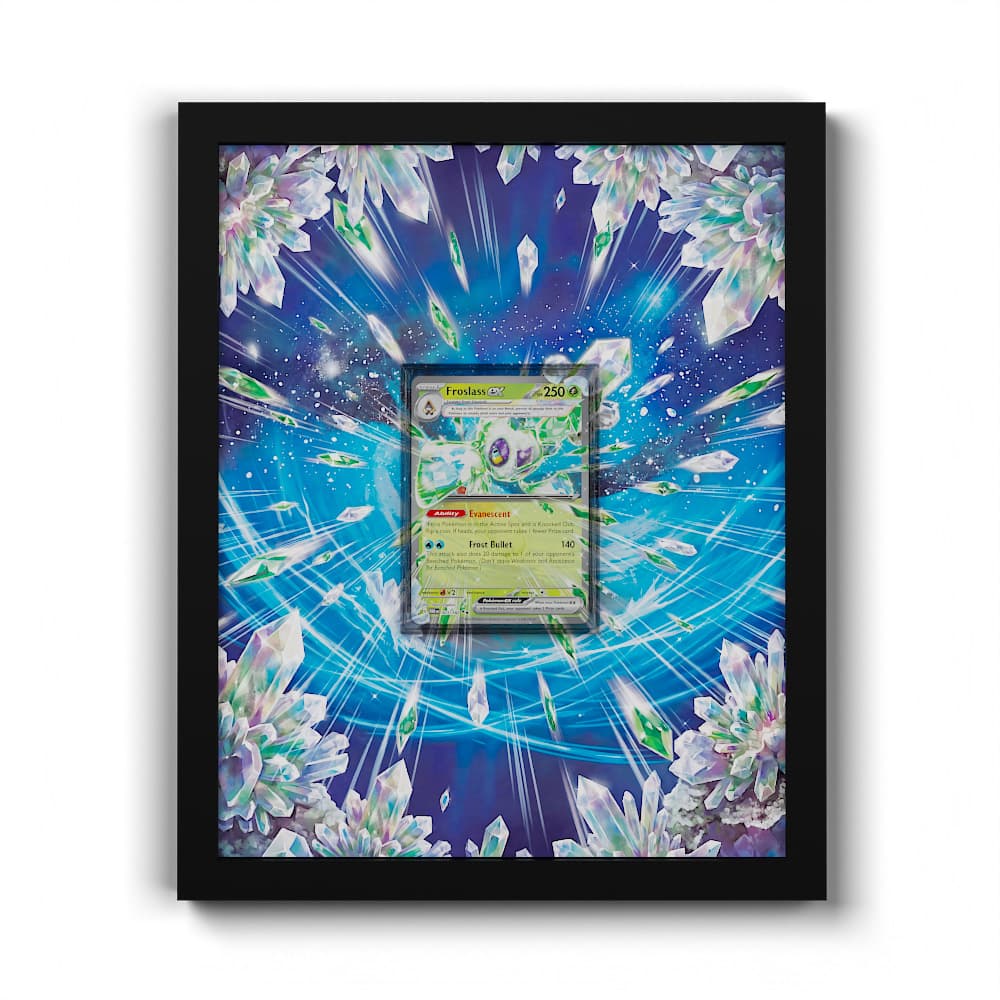 003/182 Frosdedje EX - Extended Artwork Framed Pokemon Card Display