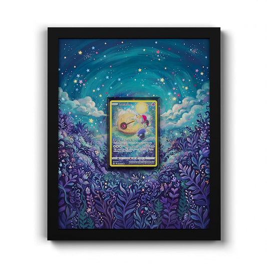 GG11 Lunastein - Extended Artwork Framed Pokemon Card Display