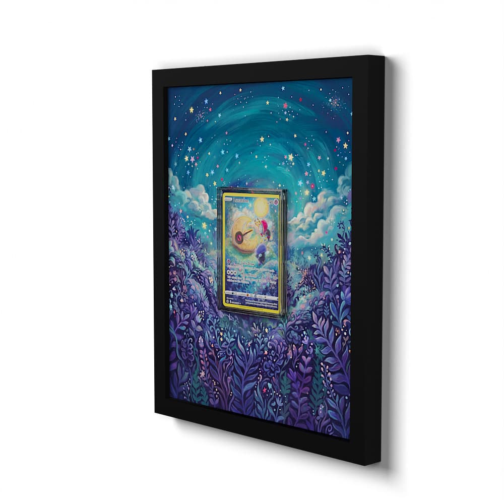 GG11 Lunastein - Extended Artwork Framed Pokemon Card Display
