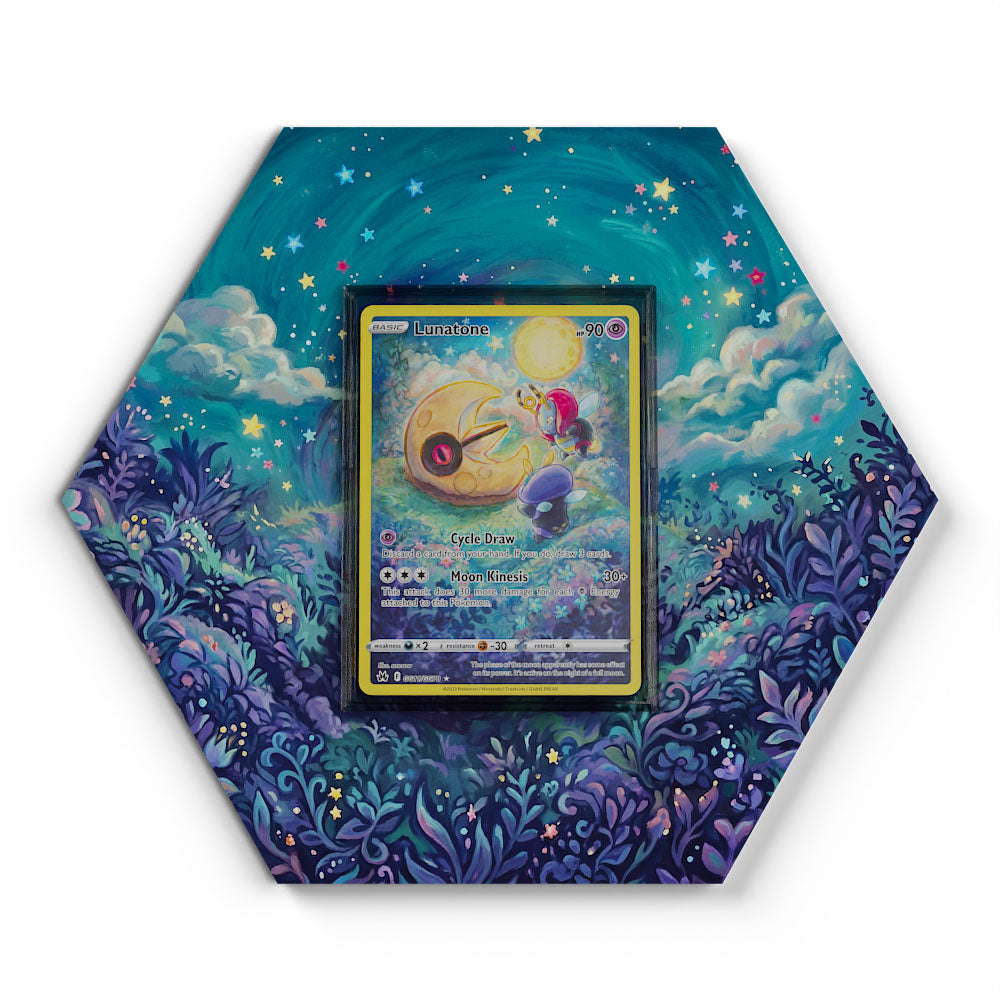 GG11/GG70 Lunastein - Extended Artwork Pokemon Card Display