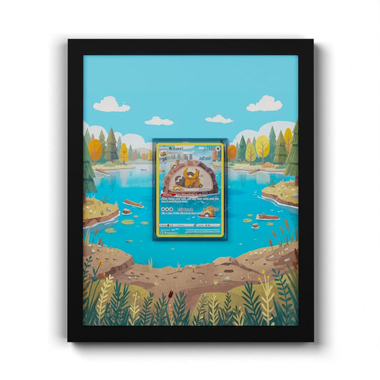 GG25 Bidifas - Extended Artwork Framed Pokemon Card Display