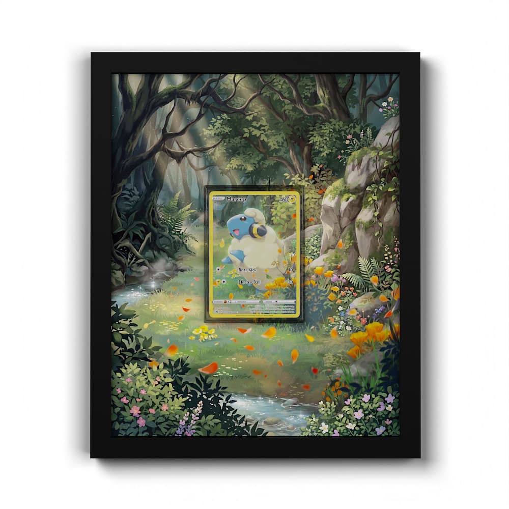 GG34 Voltilamm - Extended Artwork Framed Pokemon Card Display