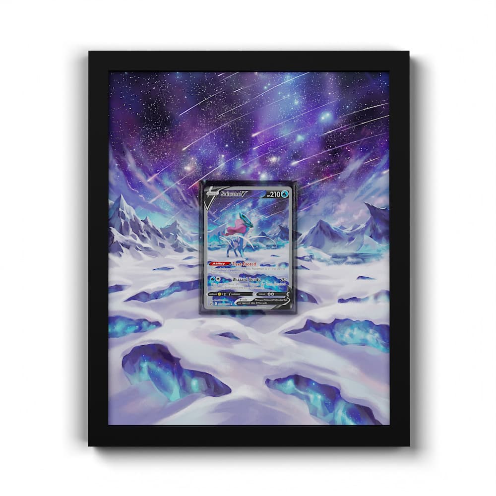 GG38 Suicune V - Extended Artwork Framed Pokemon Card Display