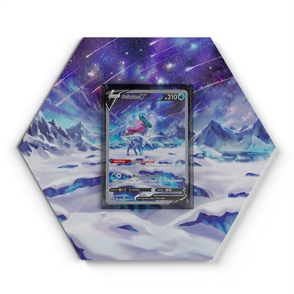 GG38/GG70 Suicune V - Extended Artwork Pokemon Card Display