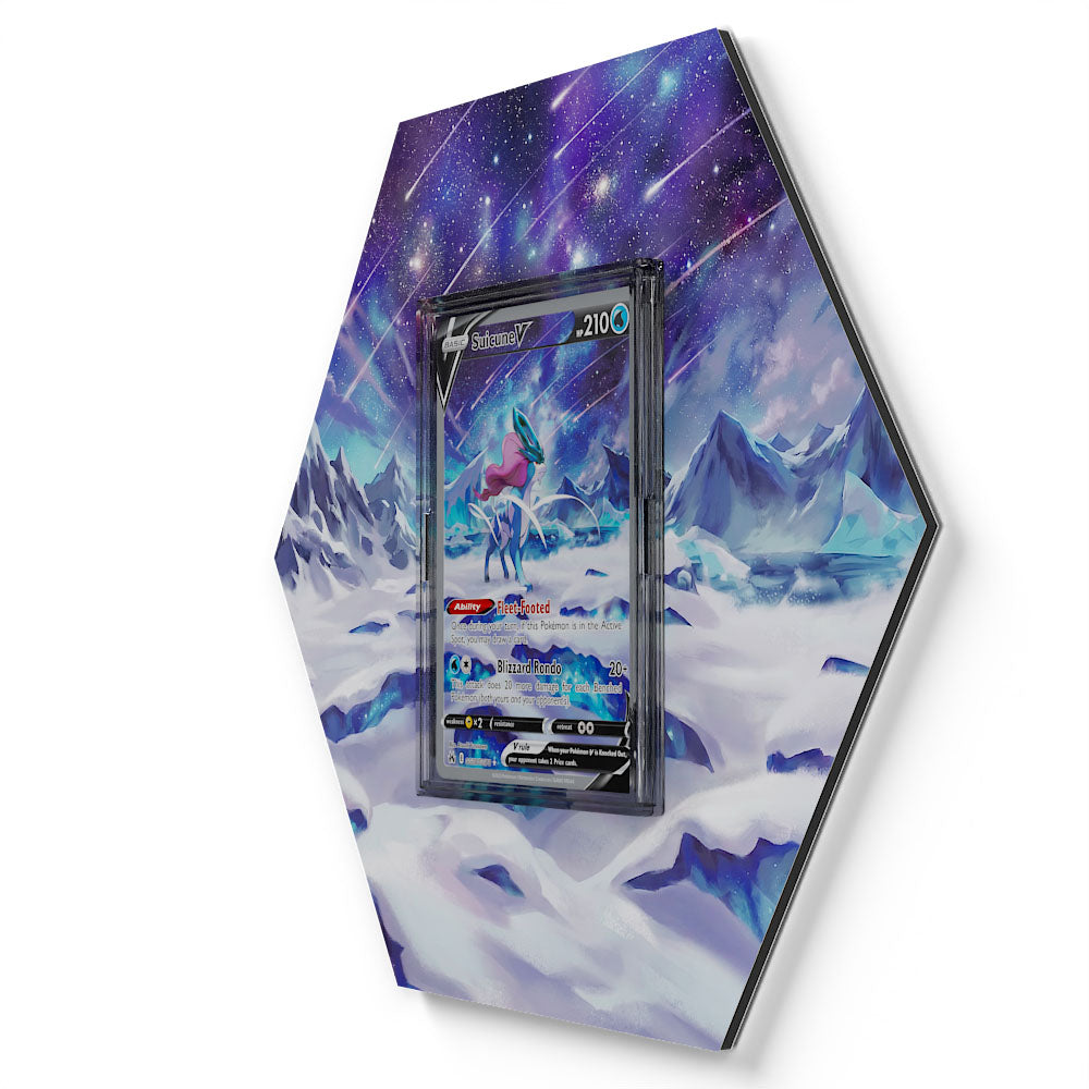 GG38/GG70 Suicune V - Extended Artwork Pokemon Card Display