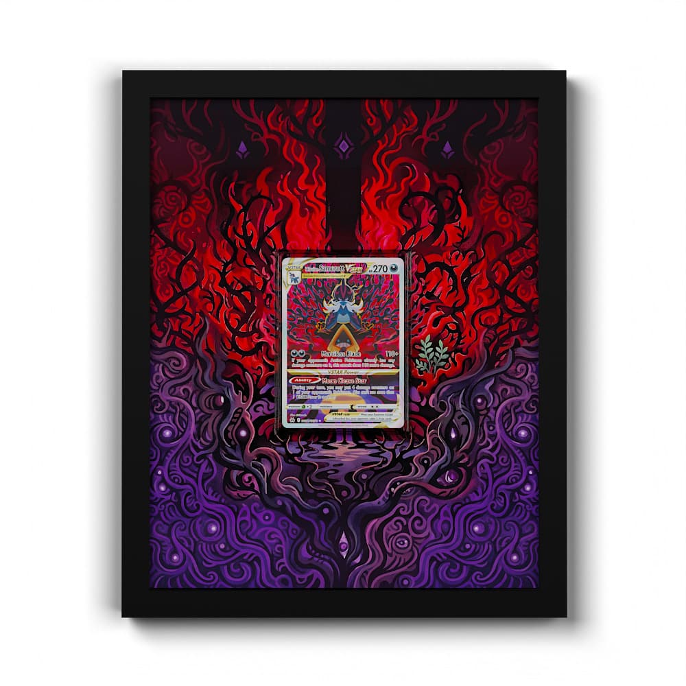 GG52 Hisuian Admurai VSTAR - Extended Artwork Framed Pokemon Card Display