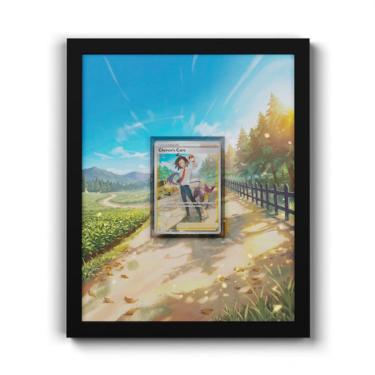 GG58 Cherens Obacht - Extended Artwork Framed Pokemon Card Display