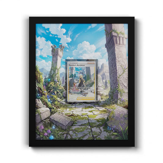 GG60 Cynthias Ehrgeiz - Extended Artwork Framed Pokemon Card Display