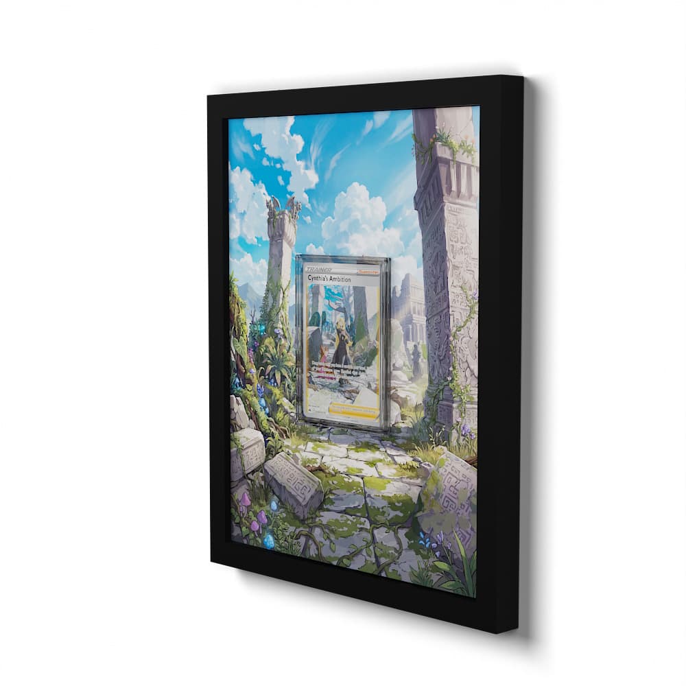 GG60 Cynthias Ehrgeiz - Extended Artwork Framed Pokemon Card Display