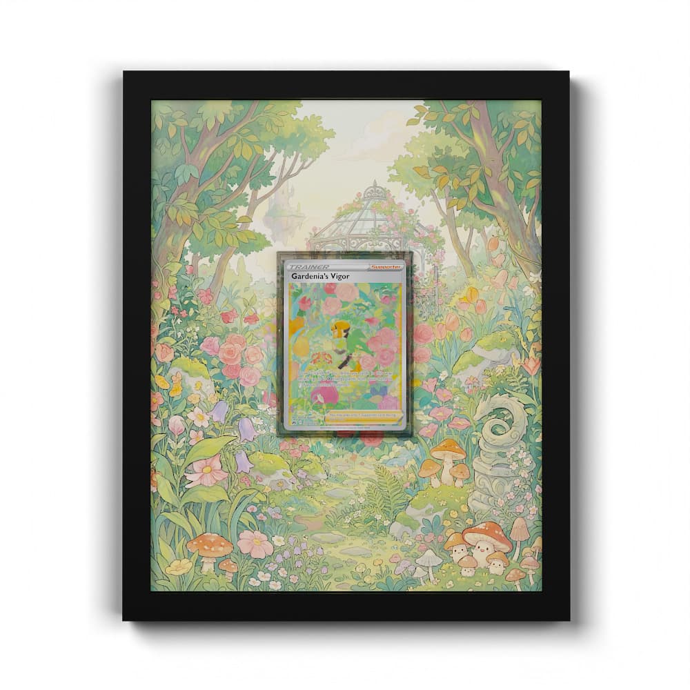 GG61 Silvias Vitalität - Extended Artwork Framed Pokemon Card Display