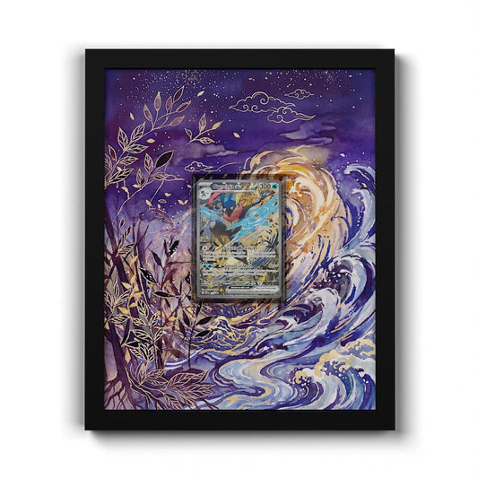 SVP 132 Quajutsu EX - Extended Artwork Framed Pokemon Card Display