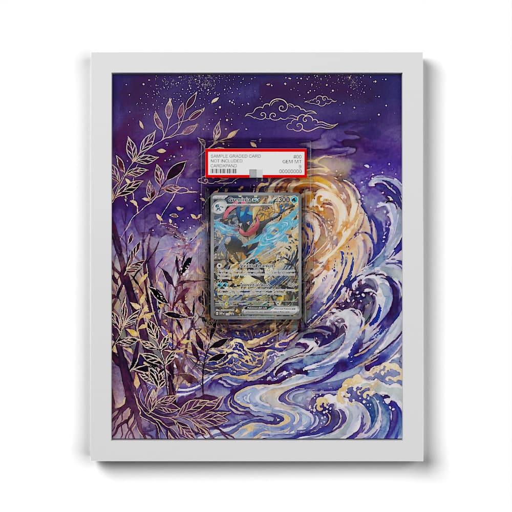 SVP 132 Quajutsu EX - Extended Artwork Framed Pokemon Card Display