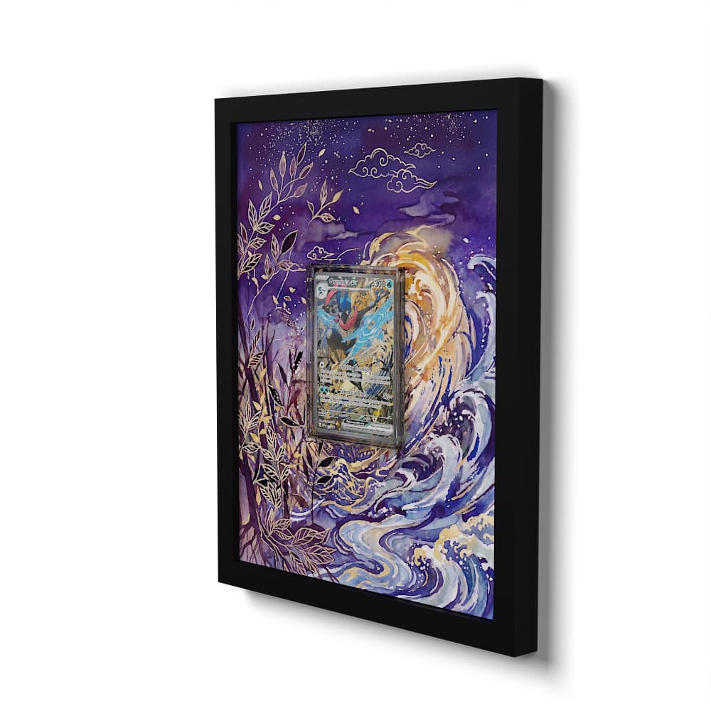 SVP 132 Quajutsu EX - Extended Artwork Framed Pokemon Card Display