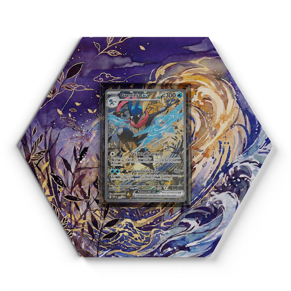 132 Quajutsu EX - Extended Artwork Pokemon Card Display