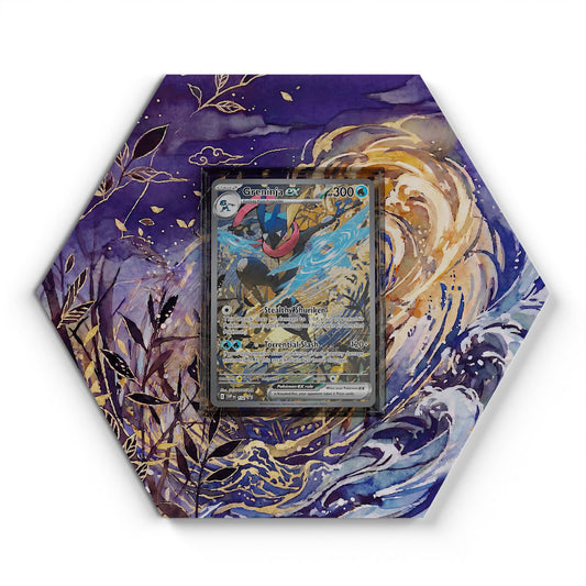 132 Quajutsu EX - Extended Artwork Pokemon Card Display