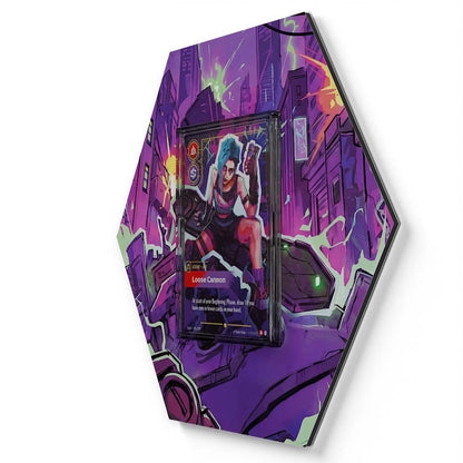 Jinx, Loose Cannon (V.2)  - Extended Artwork Riftbound Card Display