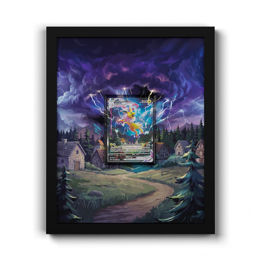 SWSH184 Blitza - Extended Artwork Framed Pokemon Card Display