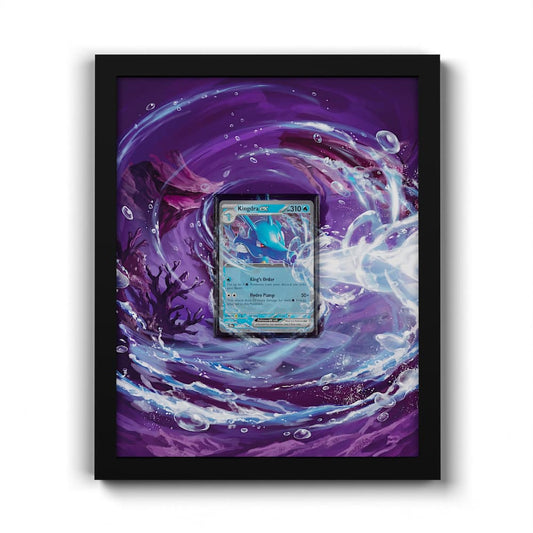 012/064 Seedraking EX - Extended Artwork Framed Pokemon Card Display