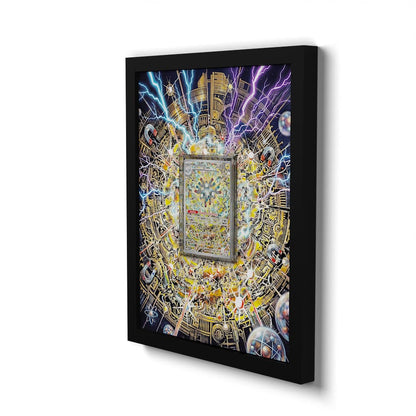 159 Magneton - Extended Artwork Framed Pokemon Card Display