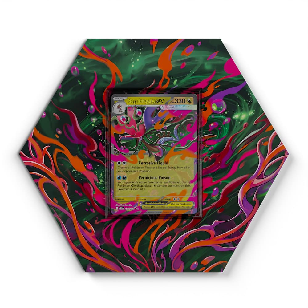 065/086 Mega-Dragalge EX - Extended Artwork Pokemon Card Display