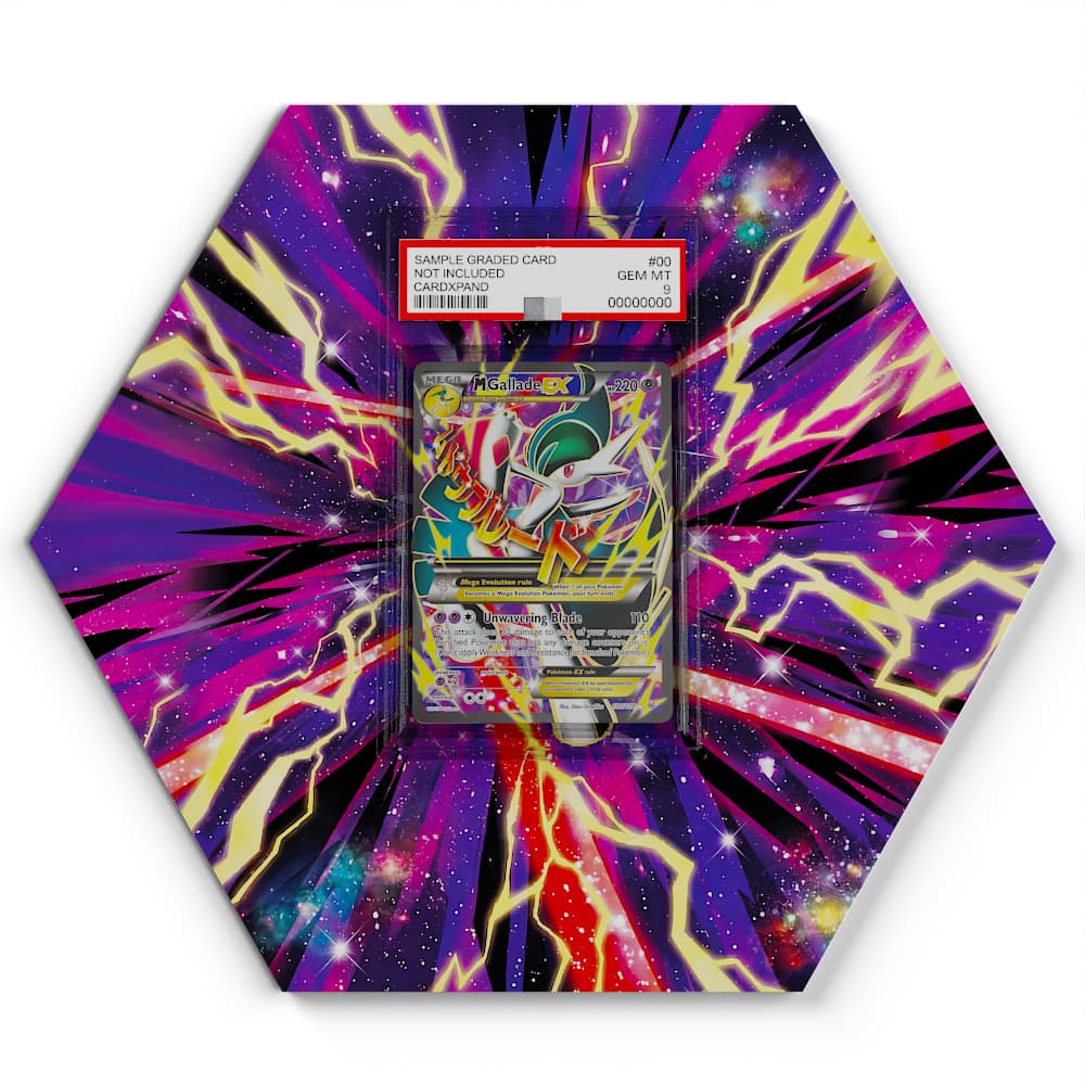 100/108 M-Galagladi EX - Extended Artwork Pokemon Card Display