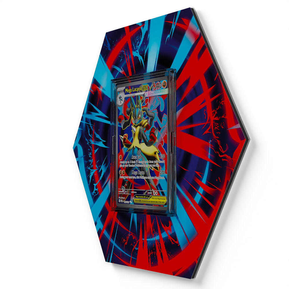 160/132 Mega-Lucario EX - Extended Artwork Pokemon Card Display