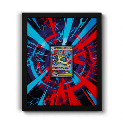 160 Mega-Lucario EX - Extended Artwork Framed Pokemon Card Display