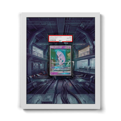 78/73 Mewtu GX - Extended Artwork Framed Pokemon Card Display