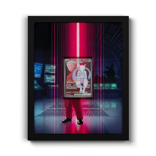 213/182 Mewtu - Extended Artwork Framed Pokemon Card Display