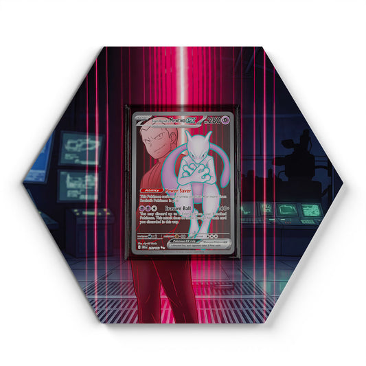 213/182 Mewtu - Extended Artwork Pokemon Card Display