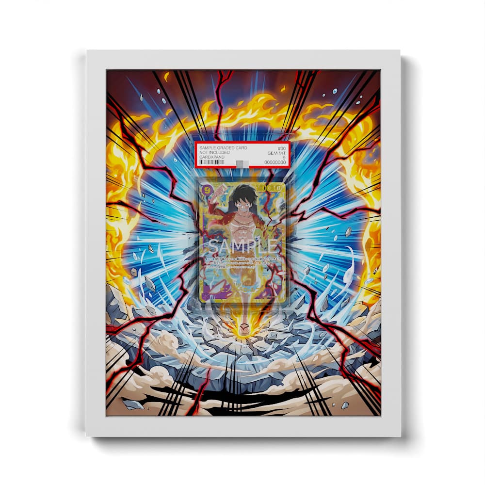 OP09-119 Monkey D. Luffy SEC - Extended Artwork Framed One Piece Card Display