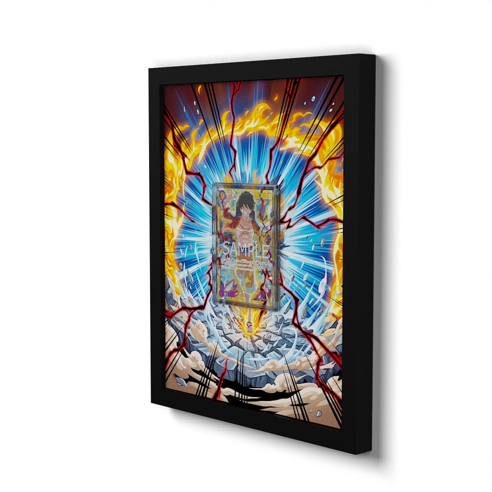 OP09-119 Monkey D. Luffy SEC - Extended Artwork Framed One Piece Card Display