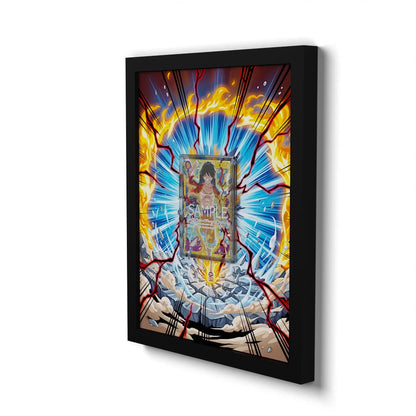 OP09-119 Monkey D. Luffy SEC - Extended Artwork Framed One Piece Card Display