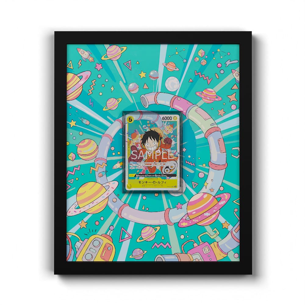 OP07-109 Monkey D. Luffy Promo - Extended Artwork Framed One Piece Card Display