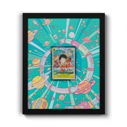 OP07-109 Monkey D. Luffy Promo - Extended Artwork Framed One Piece Card Display
