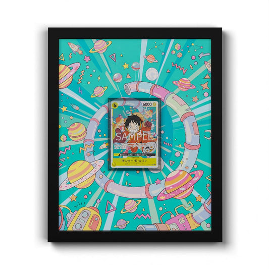 OP07-109 Monkey D. Luffy Promo - Extended Artwork Framed One Piece Card Display
