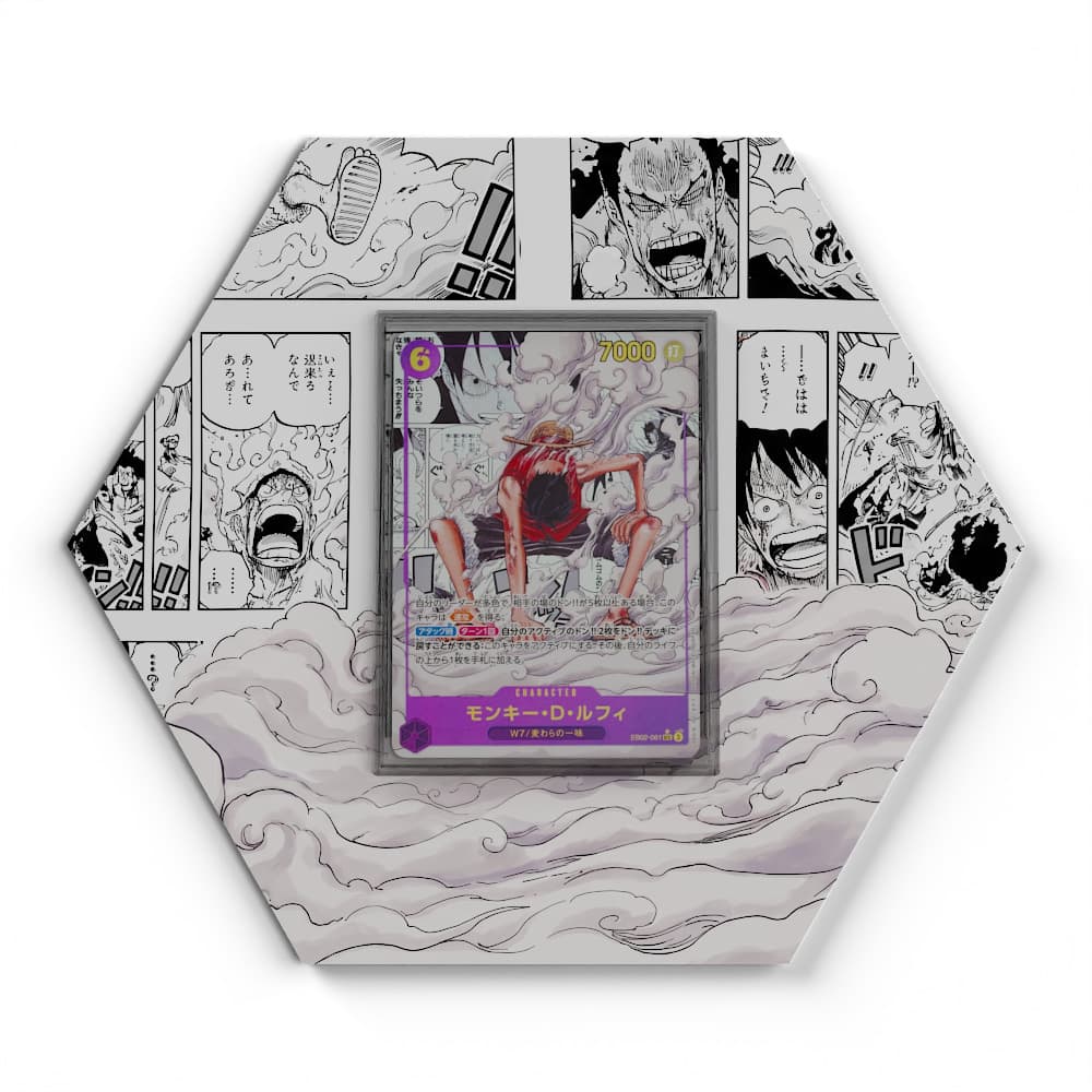 EB02-061 Monkey D Luffy (Manga) - Extended Artwork One Piece Card Display