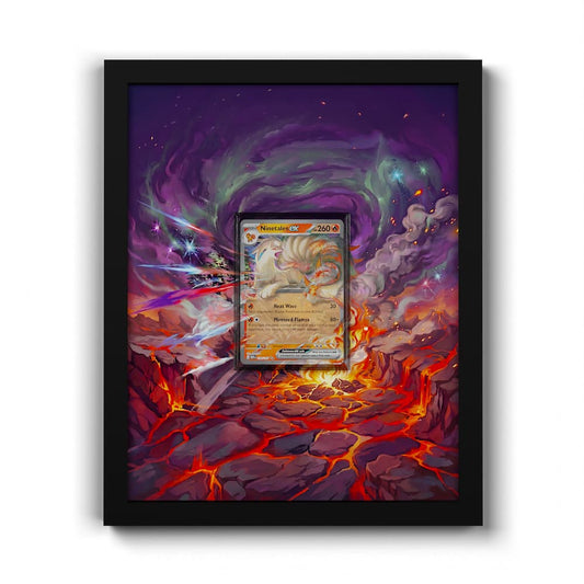 038/165 Vulnona EX - Extended Artwork Framed Pokemon Card Display