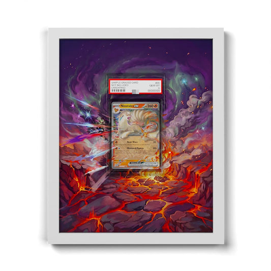 038/165 Vulnona EX - Extended Artwork Framed Pokemon Card Display