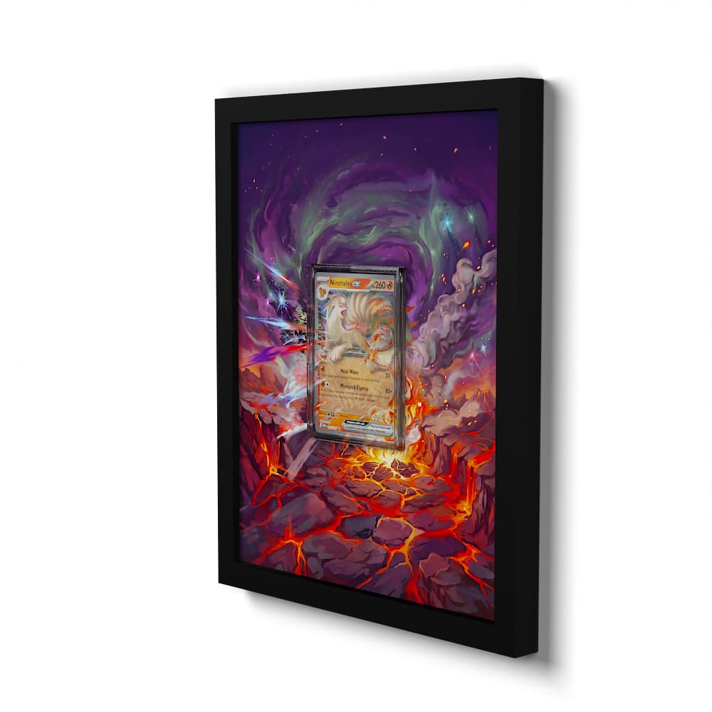 038/165 Vulnona EX - Extended Artwork Framed Pokemon Card Display