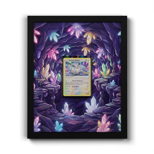 SWSH230 Strahlendes Evoli - Extended Artwork Framed Pokemon Card Display