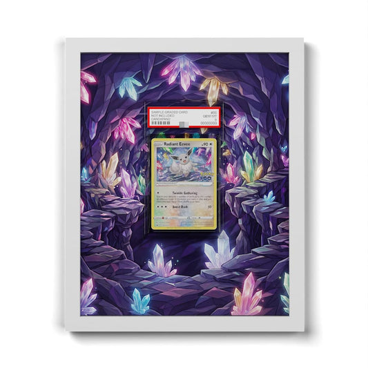 SWSH230 Strahlendes Evoli - Extended Artwork Framed Pokemon Card Display