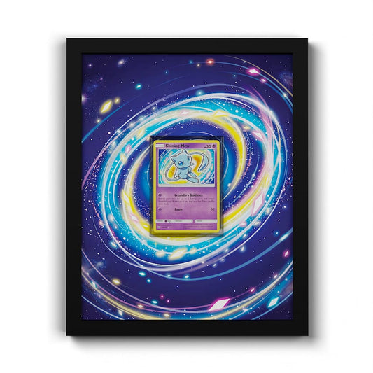 40/73 Schillerndes Mew - Extended Artwork Framed Pokemon Card Display