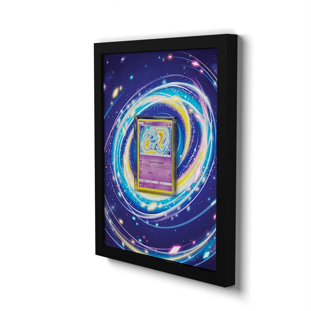 40/73 Schillerndes Mew - Extended Artwork Framed Pokemon Card Display
