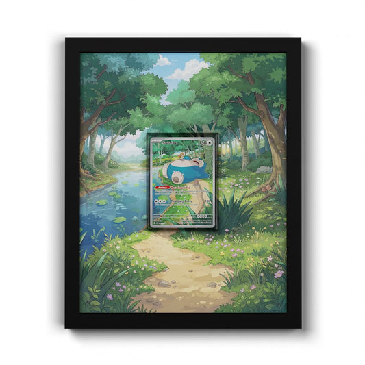 051 Relaxo - Extended Artwork Framed Pokemon Card Display