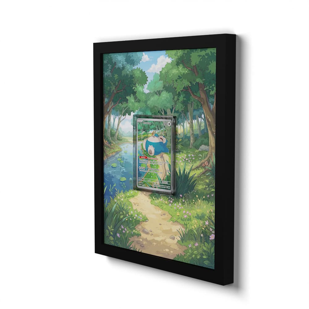 051 Relaxo - Extended Artwork Framed Pokemon Card Display