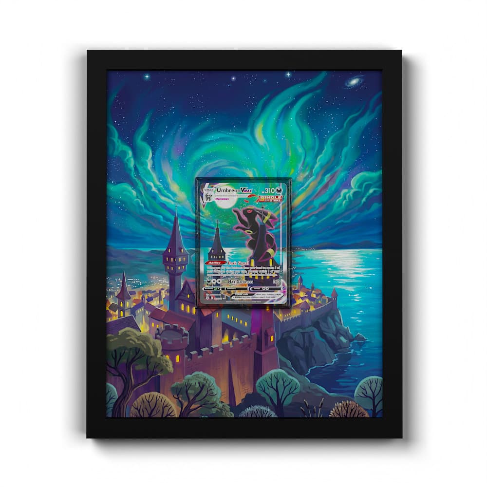 215/203 Nachtara VMAX - Extended Artwork Framed Pokemon Card Display