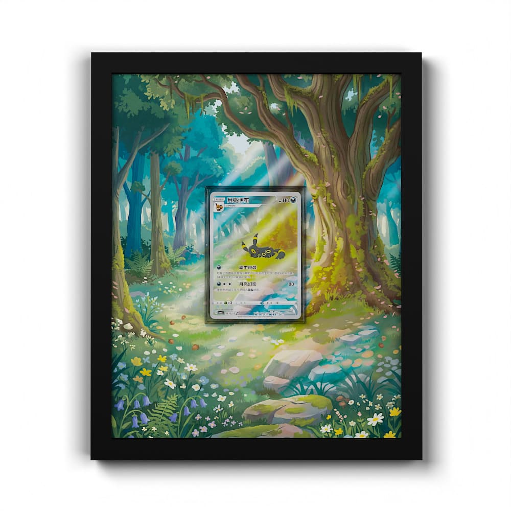 06 Nachtara - Extended Artwork Framed Pokemon Card Display