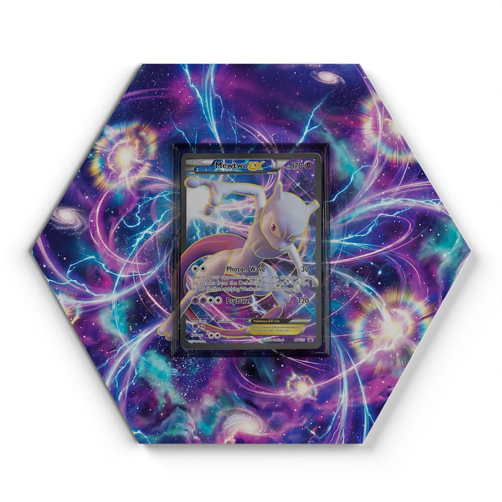 XY125 Mewtu - Extended Artwork Pokemon Card Display